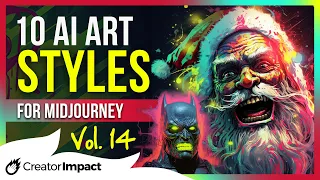 10 Fun & Creative Midjourney ART STYLES: Vol 14 (Prompt tips!)