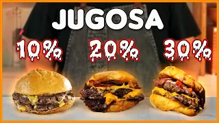 ¡La hamburguesa más jugosa! El porcentaje ideal de grasa para la hamburguesa perfecta