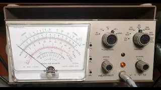 Heathkit IM-28 VTVM, Restored and Alignment