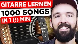 Gitarre lernen - 1000 Songs in 1 (!) Min - einfach & auf Deutsch