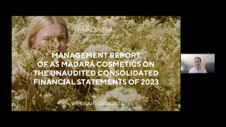 AS MADARA Cosmetics FY 2023 investor webinar