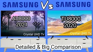 Samsung AU8000 (2021 ) Vs TU8000 (2020) | Detailed & Big Comparison