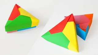 How to make an ORIGAMI TRIANGULAR BOX