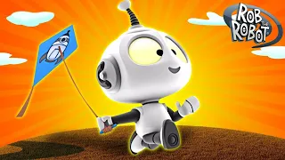 Flying A Kite Is Very Uplifting! 🪁 | Rob The Robot | Preschool Learning