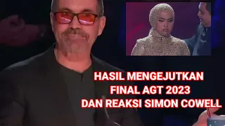 HASIL MENGEJUTKAN FINAL AGT 2023 DAN REAKSI SIMON COWELL