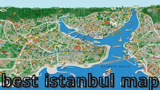 Istanbul map , best and simplest explanation about Istanbul city