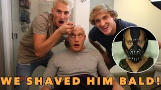 SHAVED HIS HEAD FOR HIS EPIC HALLOWEEN COSTUME!