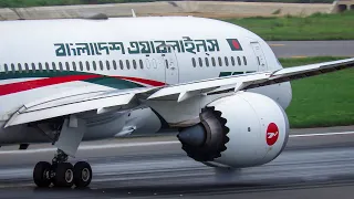 Takeoffs from Dhaka Runway 14 with live Radio ATC