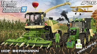 MAIZE SILAGE HARVEST with KRONE and MRSTHECAMPER | Hof Bergmann | Farming Simulator 22 | Episode 26