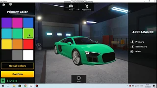 купил Audi R8 в Roblox Ссылка на игру в описании