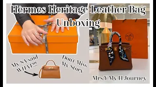 Hermes Heritage Leather Unboxing | Quota Bag??? | My SA SAID WHAT... MINI KELLY??? IN WHAT LEATHER?