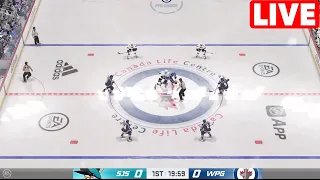 NHL LIVE - Winnipeg Jets vs San Jose Sharks - 14th Feb 2024 | NHL Full Game Highlights NHL 24