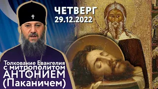 Толкование Евангелия с митр. Антонием (Паканичем). Четверг, 29 декабря 2022 года.