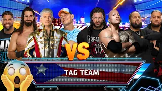 WWE2K24 Team Cody Rhodes VS Team Roman Reigns | 8-Man Tag Team Match | BLOODLINE | Zorosharma