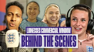 Tiktok Challenges, New Kit Poses & Mancunian Accents | Behind The Scenes Lionesses Commercial Window