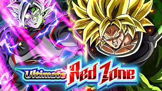 TEQ LR FUSION ZAMASU VS RED ZONE BROLY! (DBZ: DOKKAN BATTLE)