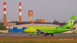 Embraer ERJ-170 of S7 Airlines departure