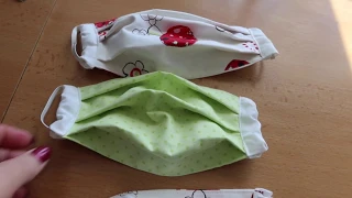 Как сшить маску для лица многоразовая Kinder Maske selber machen