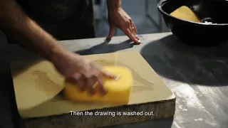 Overview of the stone lithography process. Printmaking