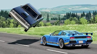 High Speed Traffic Car Crashes #124 - BeamNG Drive | CrashBoomPunk