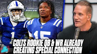 Colts Rookie QB & WR Throwing In Hotel Parking Lot, Just Lovin Playing Ball | Pat McAfee Reacts