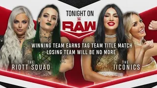 The Riott Squad Vs The IIconics - WWE Raw 31/08/2020 (En Español)