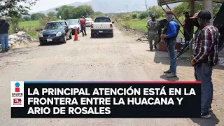 Pueblos Unidos refuerzan barricadas en Michoacán para intimidar al crimen organizado