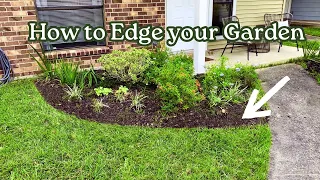 How to EDGE your GARDEN BEDS with a Shovel | Easy Natural, Live Edge Tutorial
