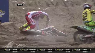 Antonio Cairoli crash MXGP of The Netherlands - Assen - motocross