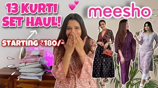 Huge MEESHO Kurti Haul!💕 Starting at Rs.180 | Try On haul | Rupal Yadav #meesho