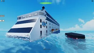 Playing Roblox Ship Crash Physics