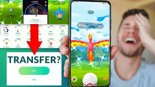 Transferring a Shiny EVERY TIME Moltres isn't Red... max PAIN