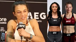 Joanna Jedrzejczyk gives her prediction for Carla Esparza vs. Zhang Weili