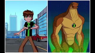 Ben 10 все превращения в Гумангозавра. Ben 10 transformation humungousaur.