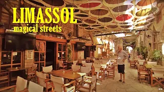 magical morning streets of Limassol Cyprus . The espresso is really good
