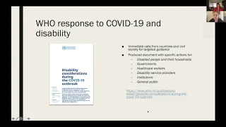 Disability in the Context of the Coronavirus Pandemic