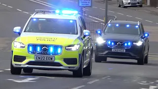 *NEW 2022 VOLVOS* & BULLHORN! - Armed Police XC90s & Unmarked cars responding