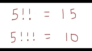 Understand how to solve double and triple factorial problems in 3 minutes