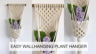 HOW TO MAKE A MACRAME WALLHANGING PLANT HANGER | MACRAME TUTORIAL | EASY MACRAME PLANTHANGER #3