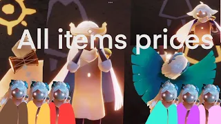 Prices of all items in sky children of the light COTL