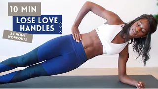 LOSE THOSE LOVE HANDLES || 10 MINUTE MUFFIN TOP AB WORKOUT