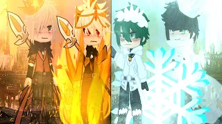 ✨Flame x Cold Royal Au✨ 🎥GCMM🎥 🧡💚BkDk/DkBk💚🧡 •Quirkless Au• ⚠️FW⚠️