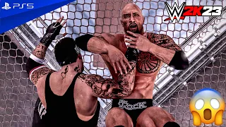 WWE 2K23 - The Rock vs. The Undertaker - Hell in a Cell Match | PS5™ [4K60]
