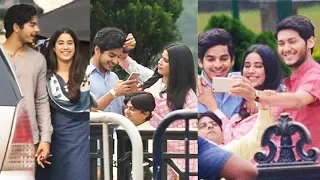 Sridevi Daughter Jhanvi Kapoor Spotted Smiling with Ishaan Khattar at The set of Movie Dhadak