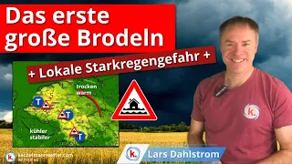 Örtlich kräftige Gewitter mit Starkregenpotenzial - dann etwas kühler