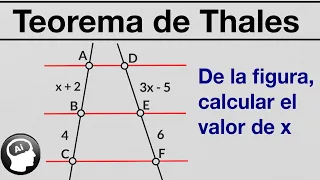 Teorema de Thales (geometría) ejercicios resueltos
