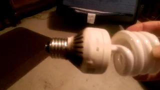 CFL Bulb Almost Catches Fire