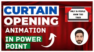 The most satisfying curtain opening PowerPoint opening slide ever! || Advance Animation Tips 💡💡