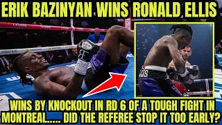 Erik Bazinyan KNOCKS OUT Ronald Ellis in Quebec #sports #boxing #news #video #youtube #fyp