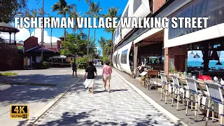 4K Koh Samui Fisherman's village Walking street and Merry Christmas 2021 | Streets of Thailand
